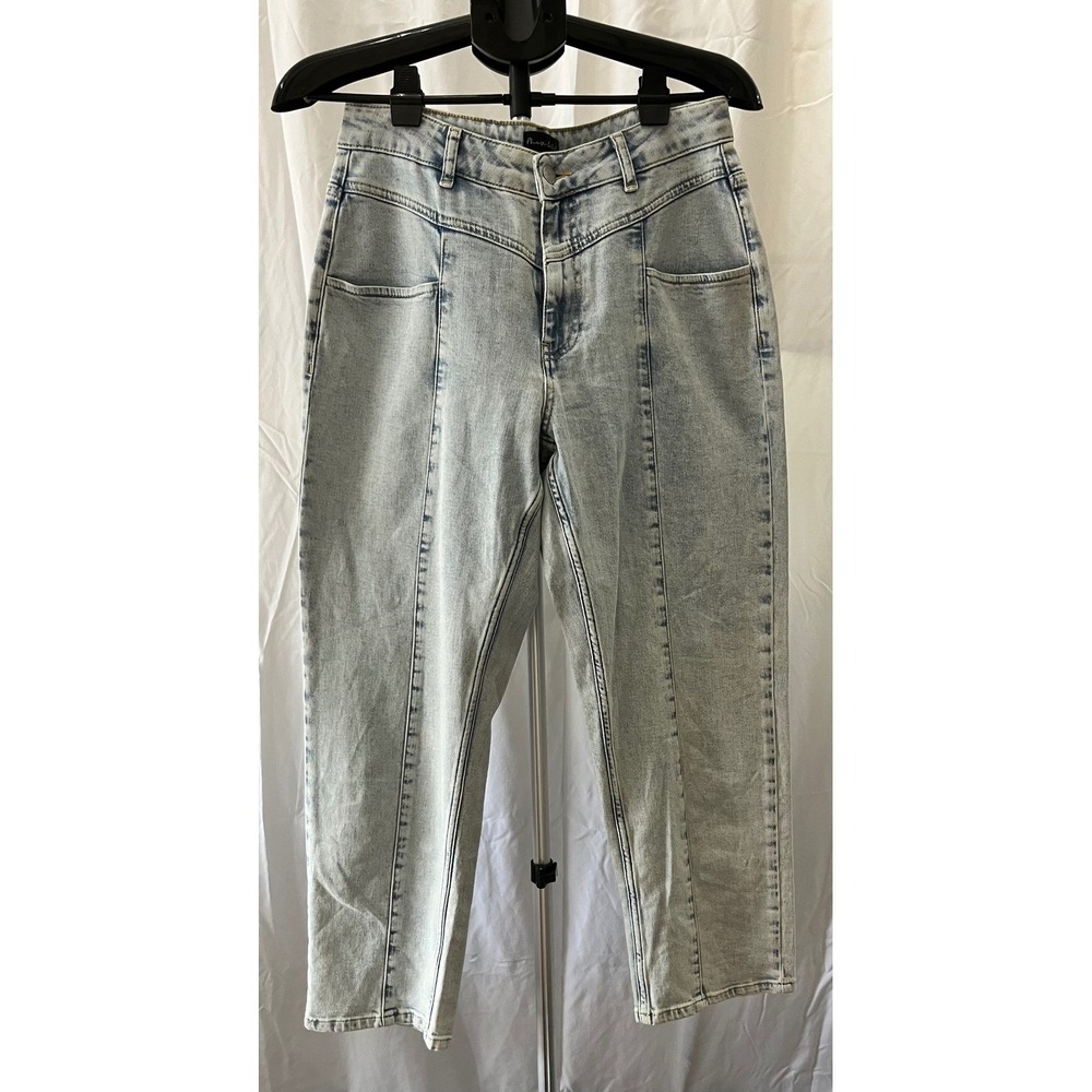 Phase Eight Jeans Size UK 12/US 8 Light Wash Denim Cropped‎ Relaxed Fit Casual